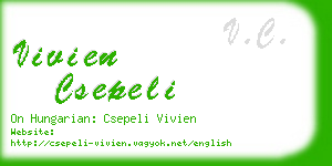 vivien csepeli business card